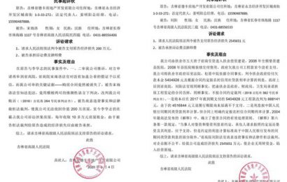 实名举报半年未收到任何回复，吉林一企业愤然起诉两法官并已立案