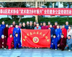 武术助力乡村振兴：泰安市泰山区武术协会走进社区开展公益培训